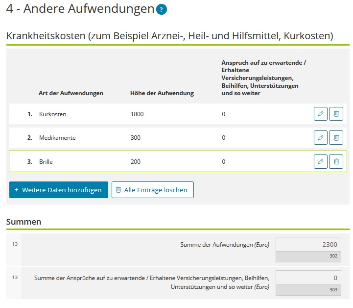 Brille steuerlich absetzen