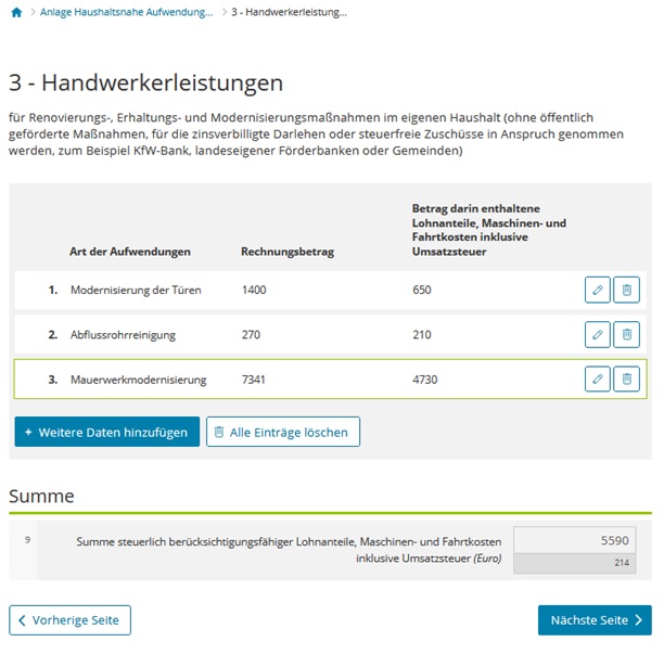 Steuererklrung Handwerkerrechnung Wo Eintragen 2018