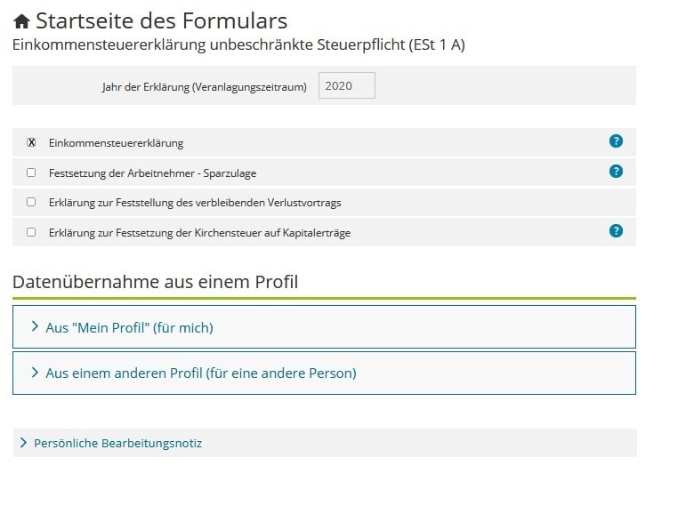 registrierung elster online