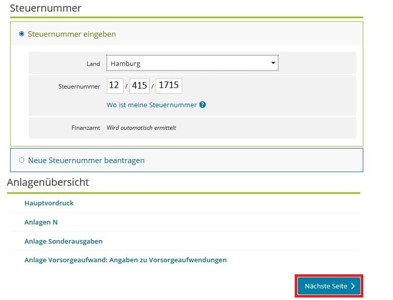 registrierung elster online