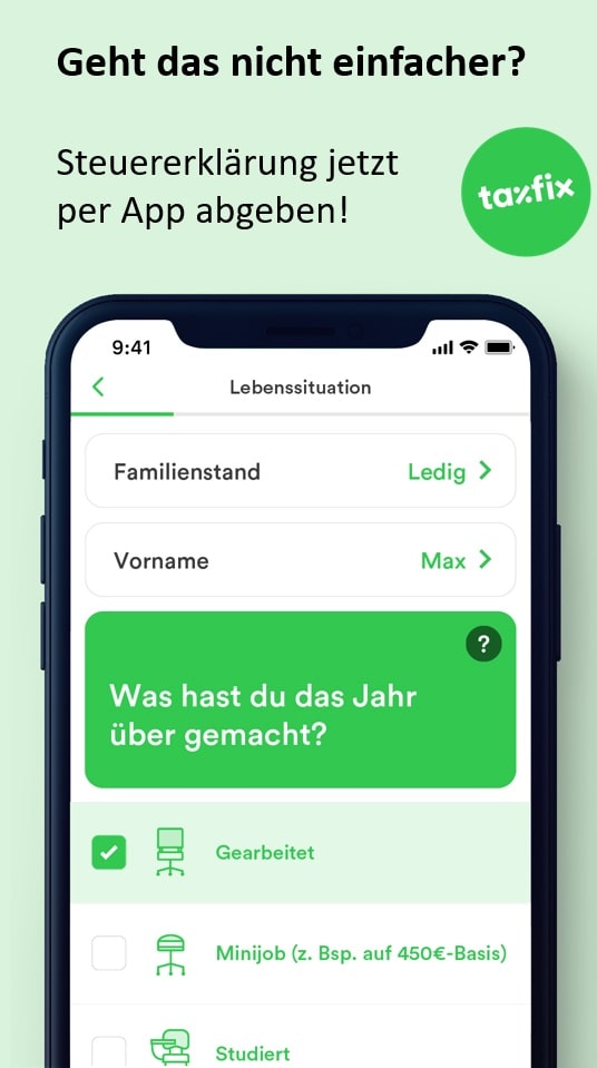 Taxfix Steuerapp